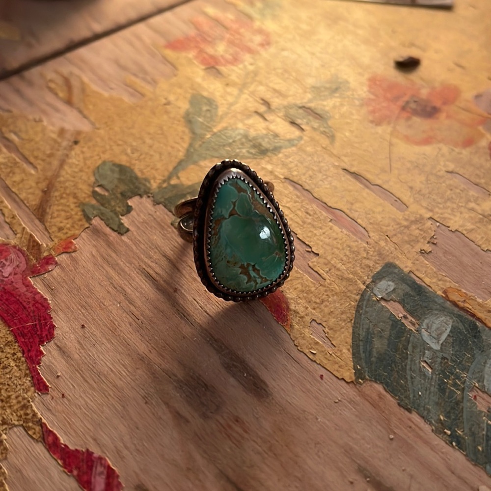 Sterling Silver Sonoran Turquoise Ring Size 7